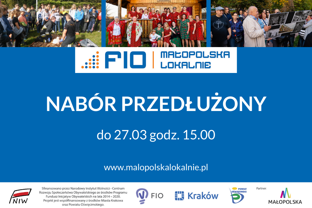 Nabór do FIO Małopolska Lokalnie przedłużony do piątku www_Maopolska_pl