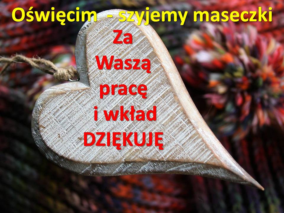 Oświęcim - szyjemy maseczki facebook info oswiecim pl