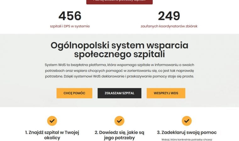 Wsparciedlaszpitala.pl. System, który pomaga… pomagać! powiat-oswiecim-pl