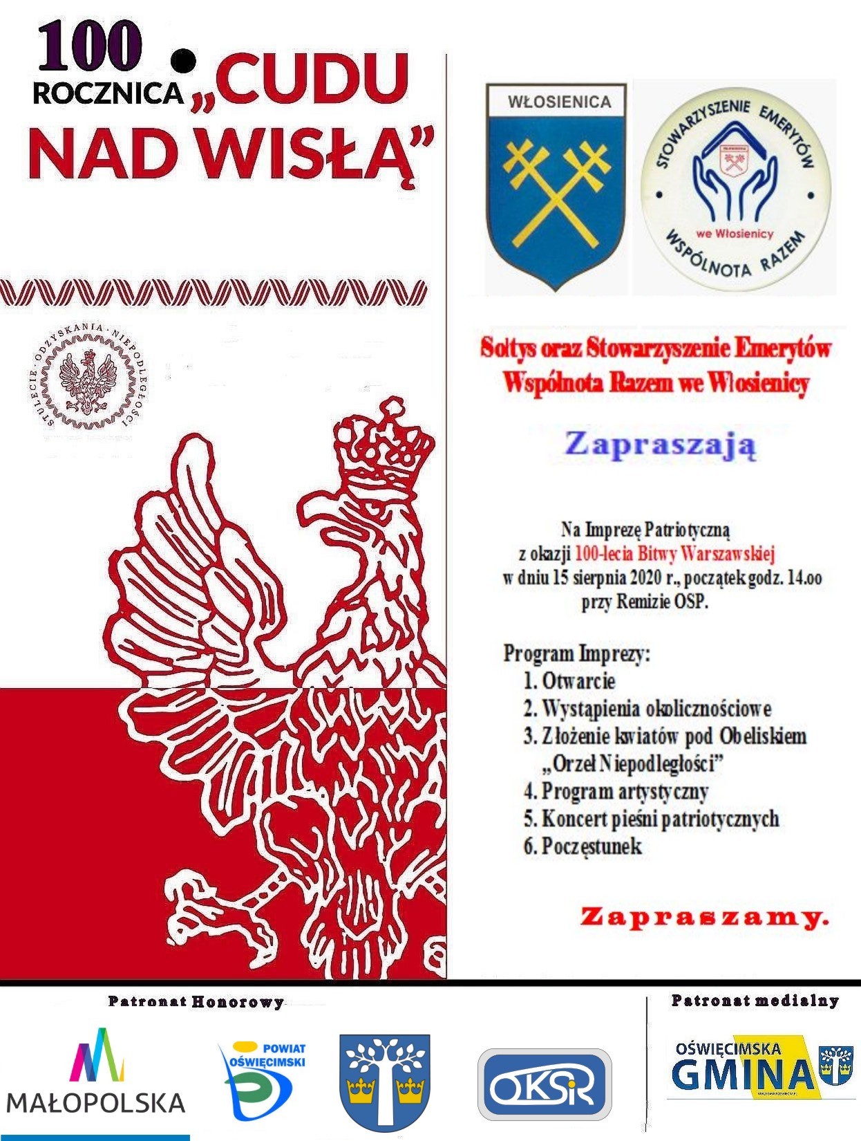 Impreza Patriotyczna plakat gmina oświęcim pl