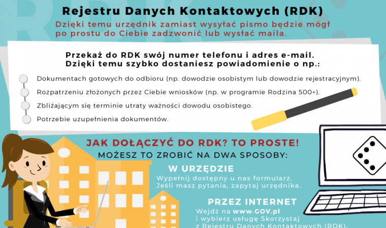 RDK, czyli łatwiejszy kontakt z urzędnikami Rejestr Danych Kontaktowych powiat oswiecim pl