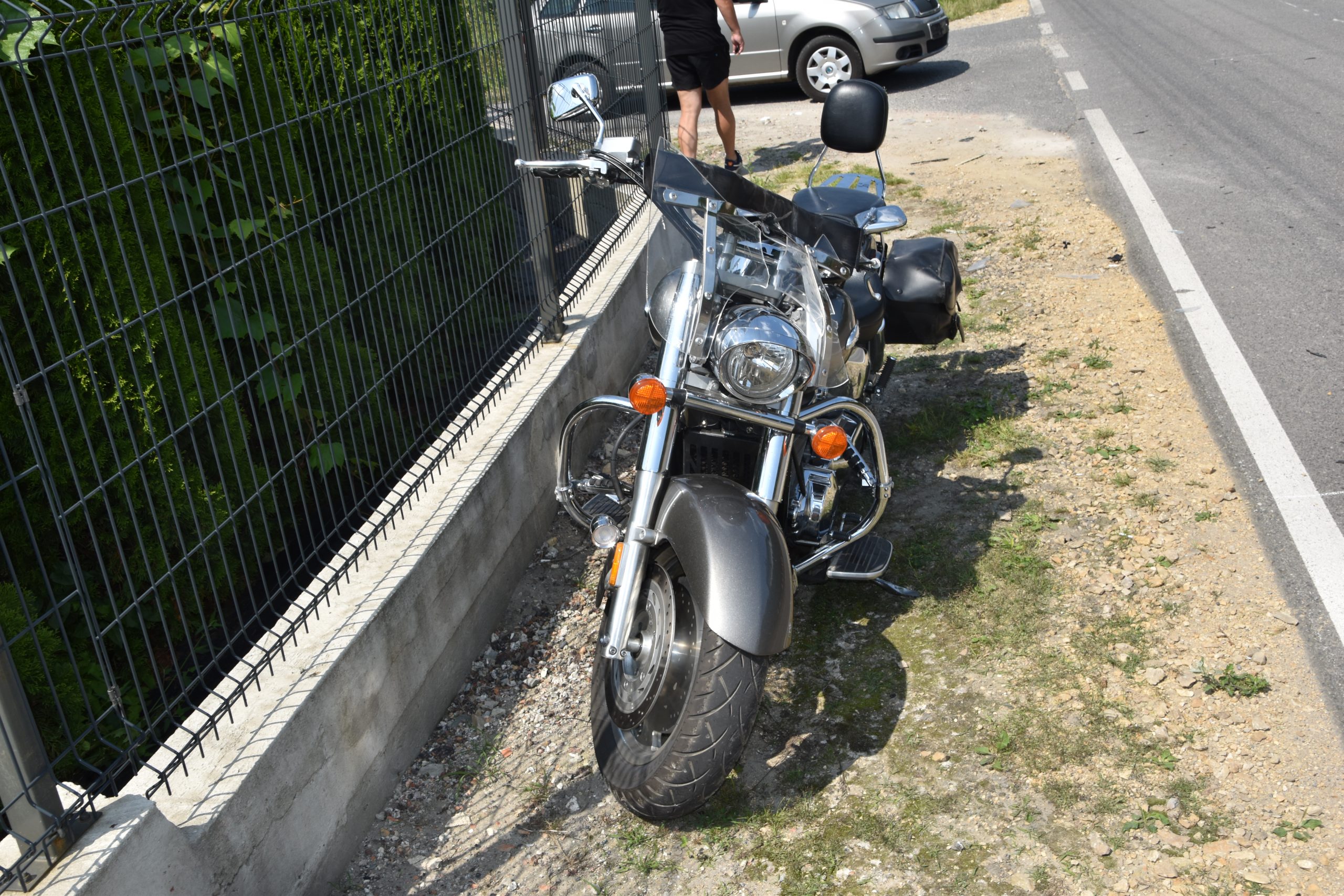 KPP Oświęcim. Gorzów wypadek z motocyklistą (2)