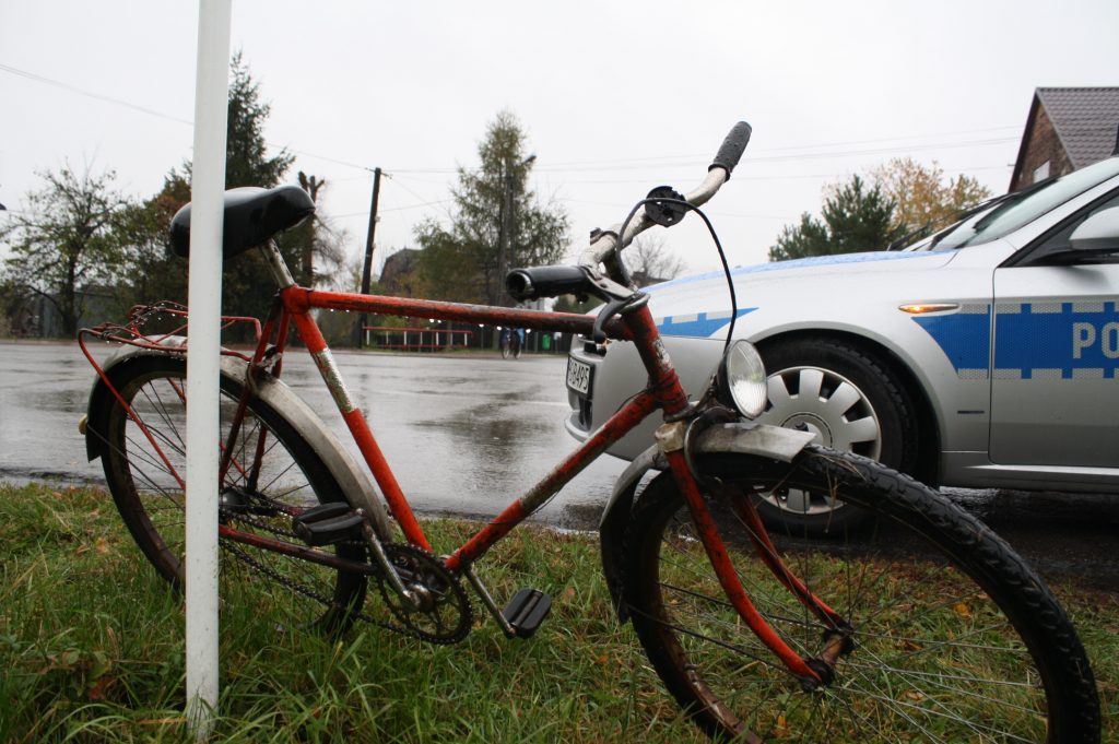 KPP Oświęcim rower kontrola rowerzysta