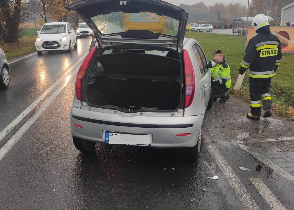 KPP Oświęcim. Przeciszów kolizja drogowa (1)