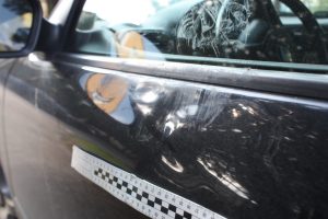 KPP Oświęcim uszkodzona karoseria samochodu