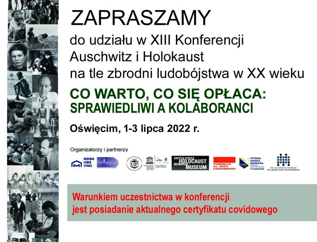 MDSM Oświęcim- Ogólnopolska konferencja „Co warto, co się opłaca. Sprawiedliwi a kolaboranci”. powiat oswiecim pl