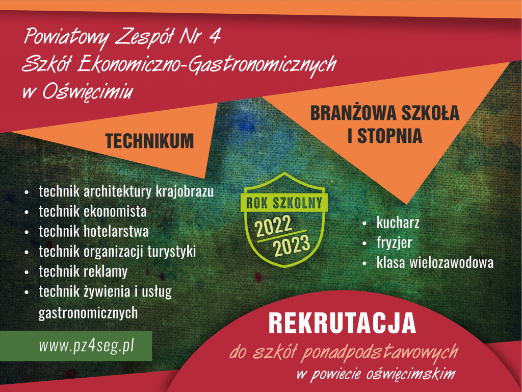 Powiatowy Zespół Nr 4 Szkół Ekonomiczno - Gastronomicznych w Oświęcimiu powiat oswiecim pl