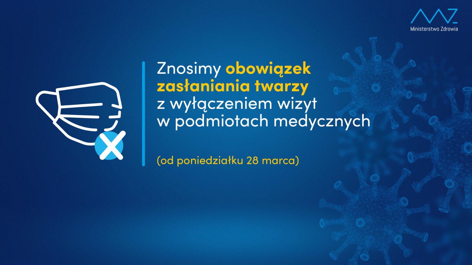 Ministerstwo Zdrowia Od 28 marca już bez maseczek powiat oswiecim pl