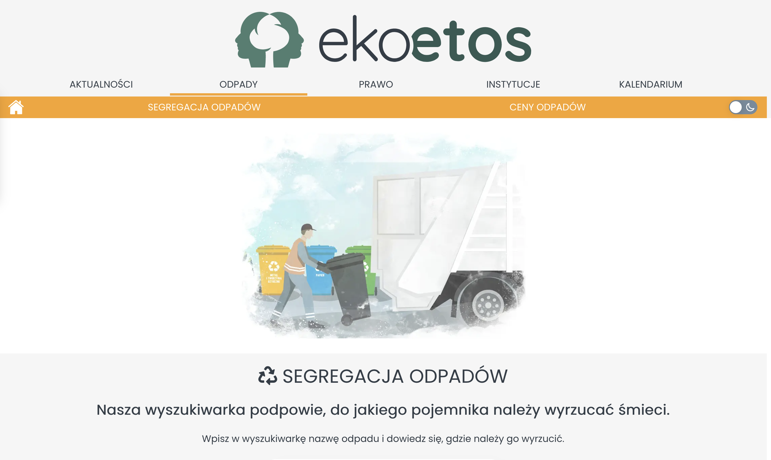 ekoetos.pl wyszukiwarka odpadów