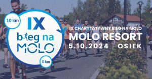 IX Charytatywny Bieg na molo Molo Resort Osiek 5 10 2024 Osiek Bieg na 5 km bieg na 10 km Info Oswiecim